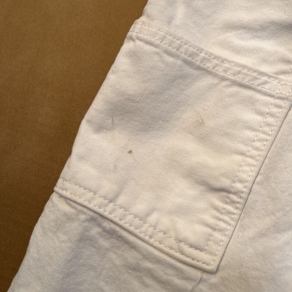 Dickies Pants Mens 32x32 White Canvas Carpenter Painter Relaxed Fit Workwear - Picture 11 of 16